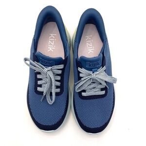 Kizik Athens Cornet Blue Athletic Sneaker Womens 7 Hands Free Step In